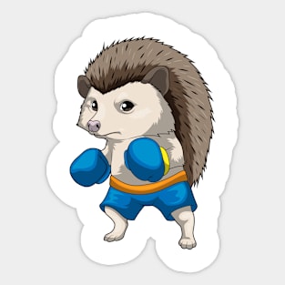 Hedgehog Boxer Boxing gloves Boxing Sticker